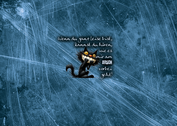 Wenn du ganz leise bist, kannst du hören, wie es mir am Arsch vorbei geht.  - Softshellpaneel Tasche